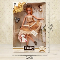 Кукла-модель &laquo;Эмели&raquo; в платье, с аксессуарами