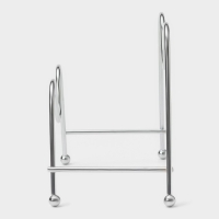 Подставка для крышек Доляна, 18×10×14 см, цвет хромированный Подставка для крышек Доляна, 18×10×14 см, цвет хромированный