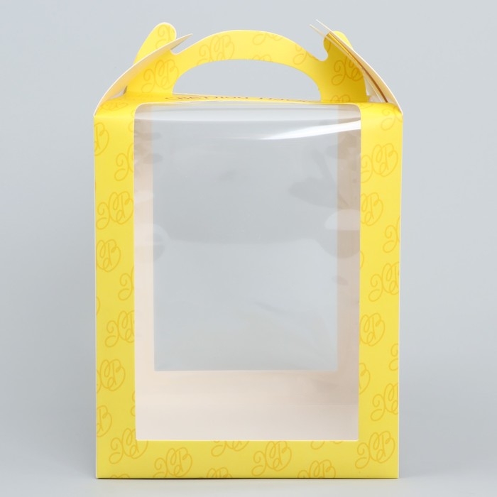 Коробка под торт, кондитерская упаковка, «Пасха», 15 х 15 х 18 см Коробка под торт, кондитерская упаковка, «Пасха», 15 х 15 х 18 см