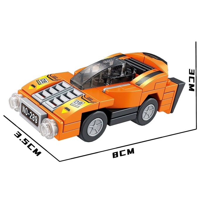 Конструктор Гонка «Спорткар», 59 деталей Конструктор Гонка «Спорткар», 59 деталей