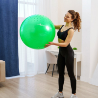 Фитбол ONLYTOP d=65 см, 1000 г, полумассажный, цвета МИКС Фитбол ONLYTOP d=65 см, 1000 г, полумассажный, цвета МИКС