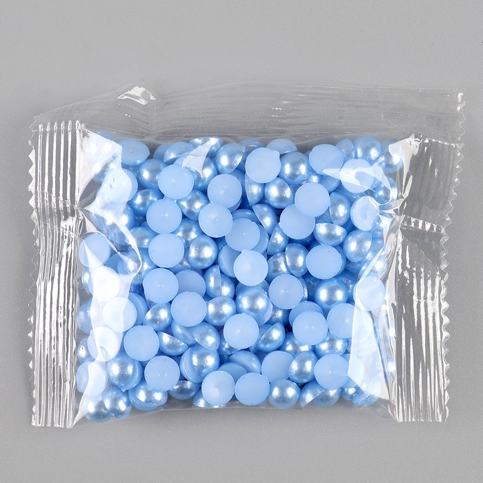 Ёлочная игрушка своими руками на новый год. Декор ёлочного шара полубусинами «Нежно-голубой», новогодний набор для творчества Ёлочная игрушка своими руками на новый год. Декор ёлочного шара полубусинами «Нежно-голубой», новогодний набор для творчества