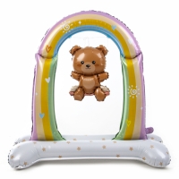 Шар фольгированный 44" «Медвежонок на качелях», на подставке, под воздух Шар фольгированный 44" «Медвежонок на качелях», на подставке, под воздух
