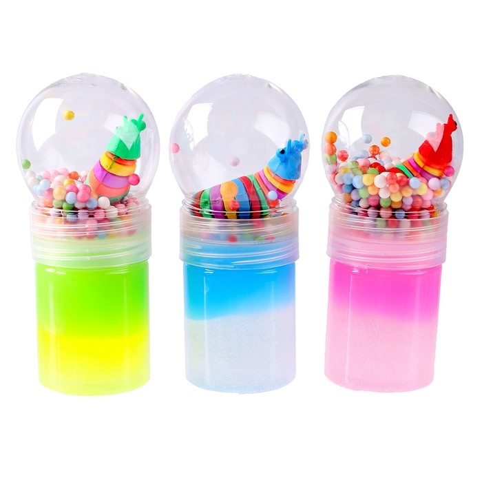 Лизун - слайм с игрушкой, цвета МИКС Лизун - слайм с игрушкой, цвета МИКС