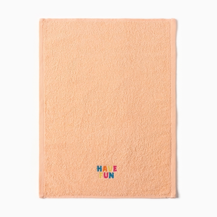 Полотенце махровое Этель Have fun 35х50 см, цвет персиковый, 100% хлопок, 350 г/м2 Полотенце махровое Этель Have fun 35х50 см, цвет персиковый, 100% хлопок, 350 г/м2