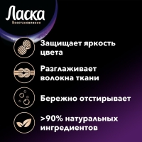 Жидкое средство для стирки "Ласка", гель, для чёрных тканей, 3 л Жидкое средство для стирки "Ласка", гель, для чёрных тканей, 3 л