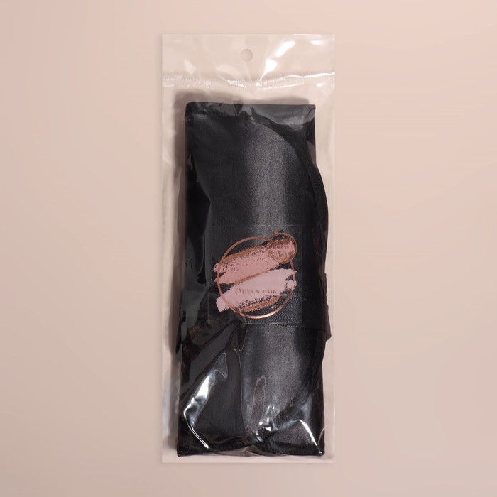 Набор кистей для макияжа, 7 предметов, чехол на завязках, цвет чёрный