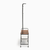 Прихожая София, с обувницей, с крючками, напольная, 1841&times;345&times;721 мм, Рустик Браун, Чёрный