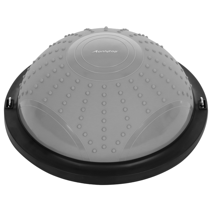 Полусфера BOSU гимнастическая, массажная, с насосом, 46х20 см, цвет серый Полусфера BOSU гимнастическая, массажная, с насосом, 46х20 см, цвет серый