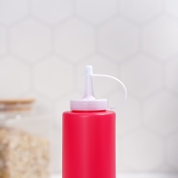 Ёмкость для соуса Доляна, 300 мл, 6×19 см, цвет красный Ёмкость для соуса Доляна, 300 мл, 6×19 см, цвет красный