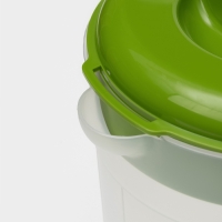 Кувшин с крышкой, 2,5 л, 20×14,5×22 см, пластик, зелёный Кувшин с крышкой, 2,5 л, 20×14,5×22 см, пластик, зелёный