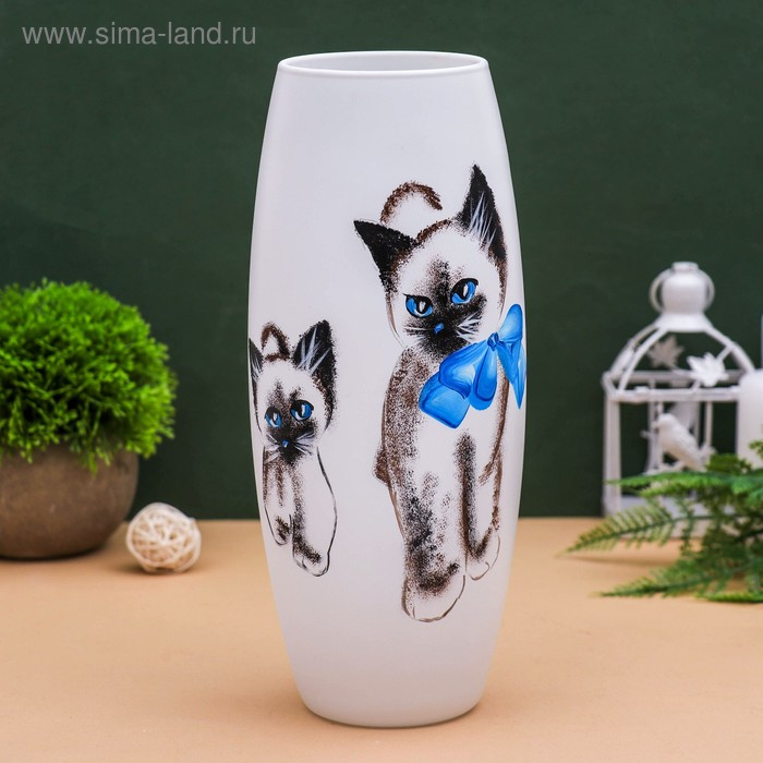 Ваза "Кошечки" d-7.5см 11х25см
