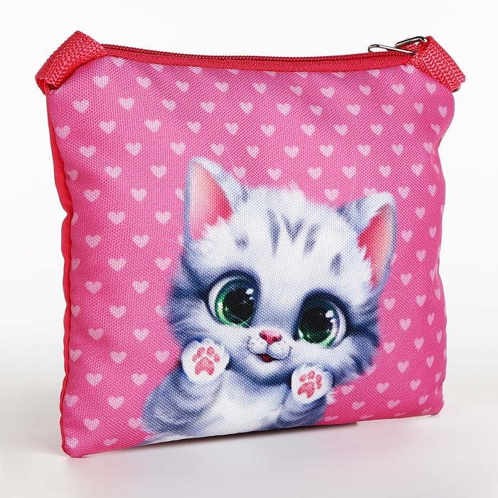 Набор подарочный для девочки Набор подарочный для девочки "Котенок", сумка, блокнот