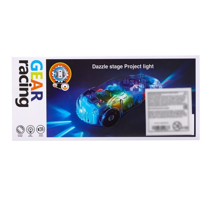 Машина «Шестерёнки», свет и звук, работает от батареек Машина «Шестерёнки», свет и звук, работает от батареек