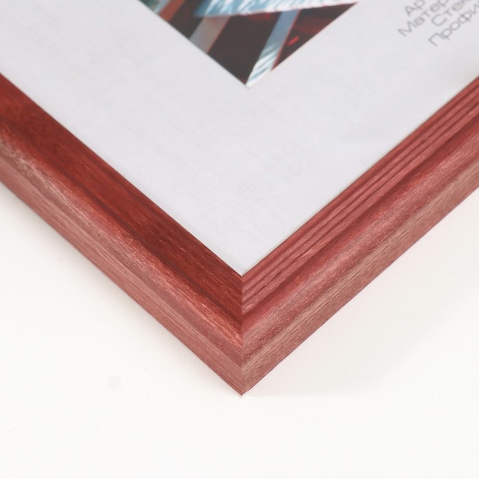 Фоторамка дерево "Image Art" С18 20х20 см,(пластиковый экран), красное дерево