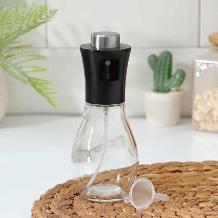 Распылитель для масла и уксуса Magistro Black Steel, 200 мл Распылитель для масла и уксуса Magistro Black Steel, 200 мл