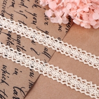 Кружево вязаное, 15 мм &times; 10 &plusmn; 1 м, цвет бежевый