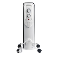 Обогреватель Centek CT-6205, масляный, напольный, 1500 Вт, 15 м&sup2;, 7 секций, белый