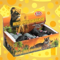 Фигурка животного тянущаяся «Мышка», МИКС Фигурка животного тянущаяся «Мышка», МИКС