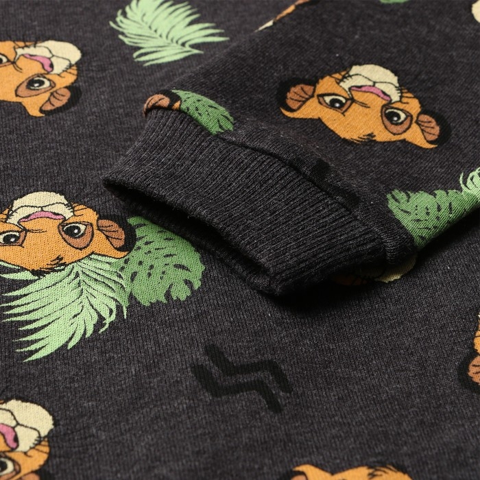 Свитшот детский, цвет тёмно-серый, рост 68 см