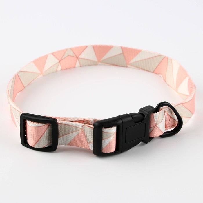 Набор &laquo;Ромбы&raquo;, застёжка - фастекс, поводок 2 м и ошейник 28-46 см