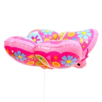 Шар фольгированный 30" &laquo;Розовая ажурная бабочка&raquo;