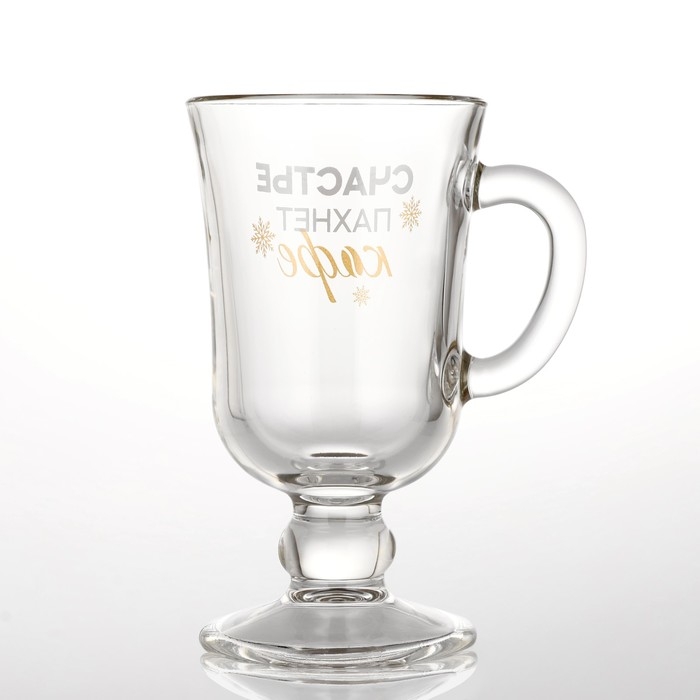 Бокал айриш новогодний &laquo;Счастье пахнет кофе&raquo;, на Новый год, 250 мл