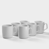 Набор фарфоровых кружек &laquo;Эльза&raquo;, 350 мл, 6 шт