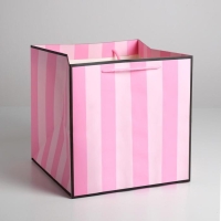 Пакет подарочный квадратный, упаковка, &laquo;Present&raquo;, 30 х 30 х 30 см