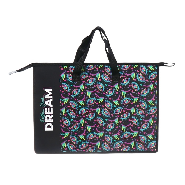 Папка А3 с ручками, пластик, молния сверху, deVENTE Dream, 467х338х100мм, внутренний карман Папка А3 с ручками, пластик, молния сверху, deVENTE Dream, 467х338х100мм, внутренний карман