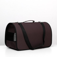 Сумка - переноска для животных, 2 входа, 46 х 28,5 х 30 см, коричневая Сумка - переноска для животных, 2 входа, 46 х 28,5 х 30 см, коричневая