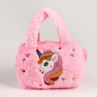 Мягкая сумка &laquo;Единорог&raquo;, 27 см, цвет розовый