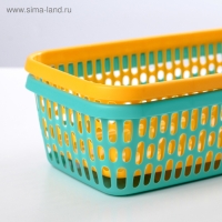 Корзина для хранения, 24×14×7 см, цвет МИКС Корзина для хранения, 24×14×7 см, цвет МИКС