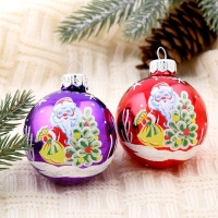 Шар "Новогодний " d-6 см, микс Шар "Новогодний " d-6 см, микс