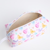 Косметичка на молнии, цвет белый/разноцветный Косметичка на молнии, цвет белый/разноцветный