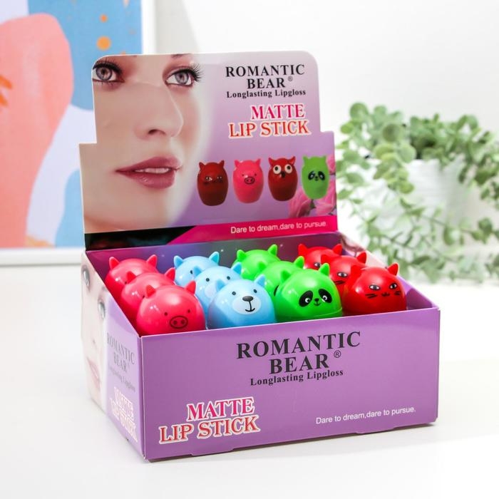 Бальзам для губ «Зверята», микс цветов и ароматов Бальзам для губ «Зверята», микс цветов и ароматов