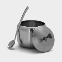 Сахарница из нержавеющей стали &laquo;Нежа&raquo;, 300 мл, 11&times;8,5 см