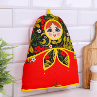 Грелка на чайник &laquo;Матрёшка&raquo;, хохлома