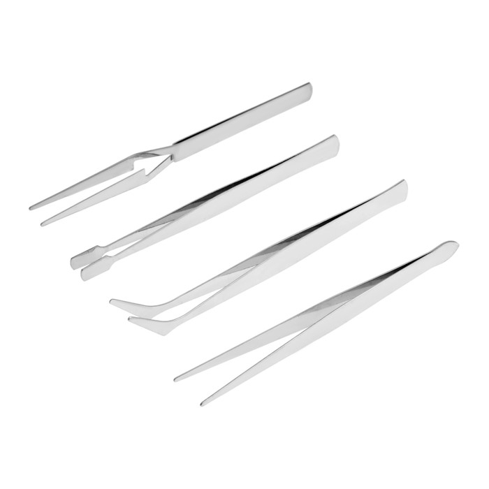 Набор пинцетов DEKO TW01, 4 предмета Набор пинцетов DEKO TW01, 4 предмета