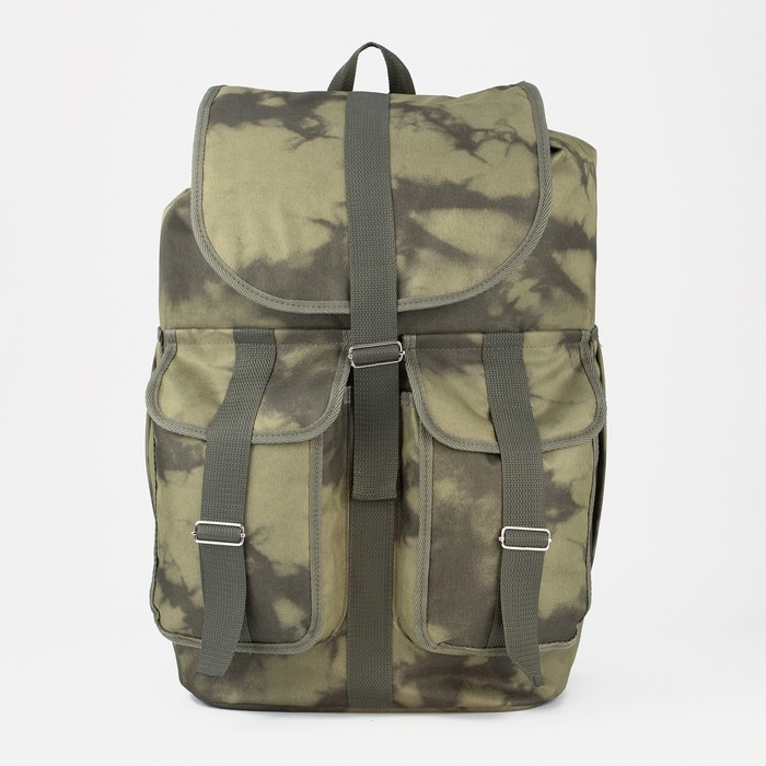 Рюкзак туристический, 55 л, отдел на шнурке, 4 наружных кармана, &laquo;ЗФТС&raquo;, цвет хаки