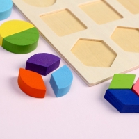 Головоломка &laquo;Фигуры. Дроби и целое&raquo;, 3&times;3 см, до 1/3