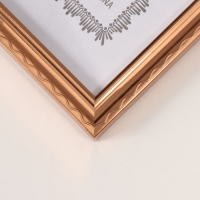 Фоторамка пластик формат А4 "Волнистая линия на золоте" 1,3х23,4х32 см