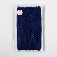 Тесьма декоративная &laquo;Самоса&raquo;, 18 мм, 9,1 &plusmn; 0,5 м, цвет тёмно-синий