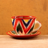 Чайная пара Риштанская Керамика "Атлас ", 250 мл, Чайная пара Риштанская Керамика "Атлас ", 250 мл,