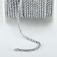 Нить для плетения, d = 2 мм, 15 ± 1 м, цвет серебряный Нить для плетения, d = 2 мм, 15 ± 1 м, цвет серебряный