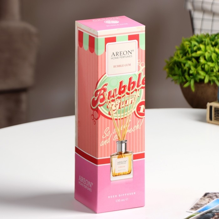 Диффузор ароматический Areon Sticks, бабл гам 150 мл