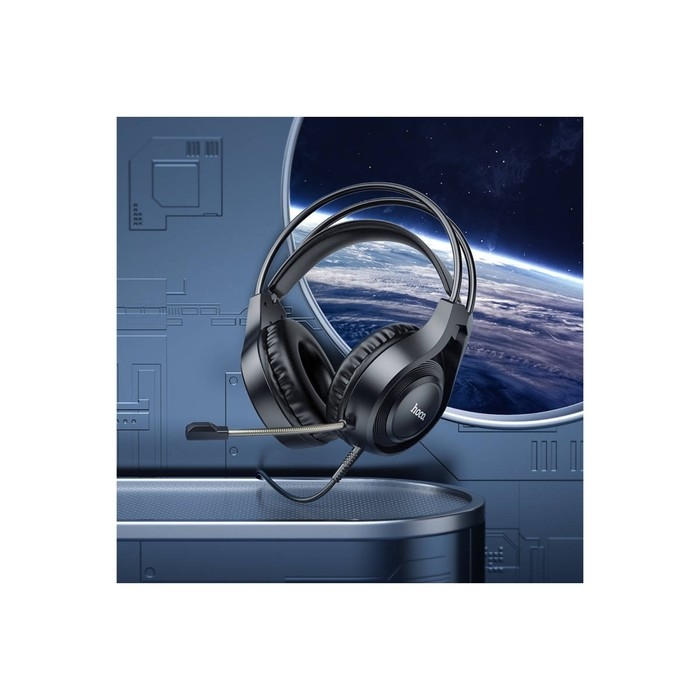 Наушники Hoco W106, игровые, проводные, накладные, микрофон, 1.8 м, чёрные Наушники Hoco W106, игровые, проводные, накладные, микрофон, 1.8 м, чёрные
