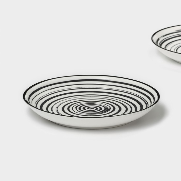 Набор тарелок фарфоровых пирожковых Magistro Hypnose, 15,3&times;2,3 см, 2 шт