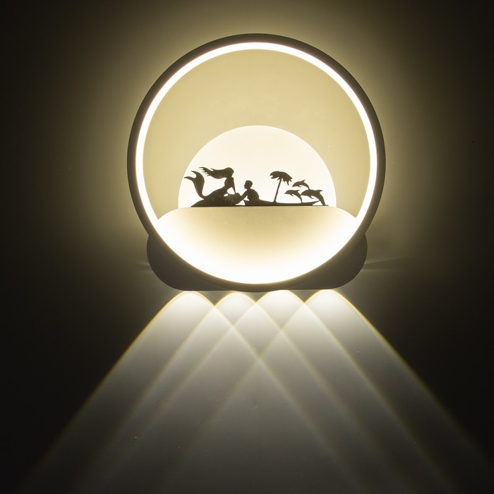 Бра "Русалка" LED 4000К 10Вт белый 24х24х6см