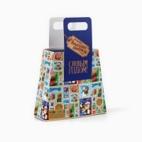 Коробка новогодняя складная с ручками &laquo;Новогодняя почта&raquo; 23 х 8 х 32 см, Новый год